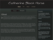 Tablet Screenshot of catherineblackhorse.com